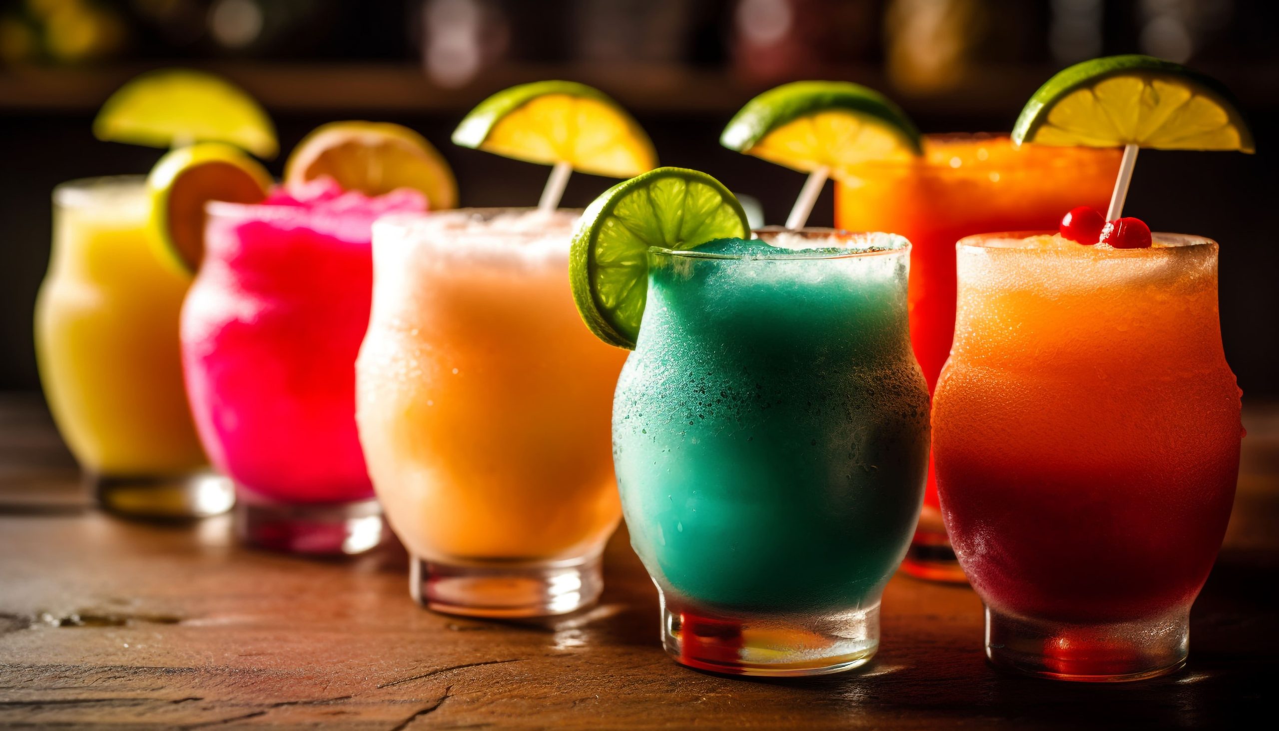 fresh-fruit-cocktails-multi-colored-glasses-generated-by-ai-min